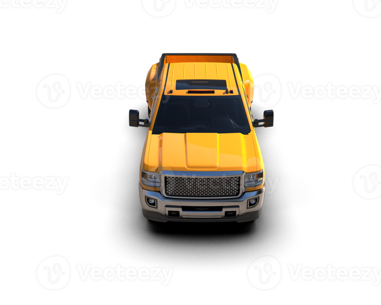 Pickup truck isolated on background. 3d rendering - illustration png