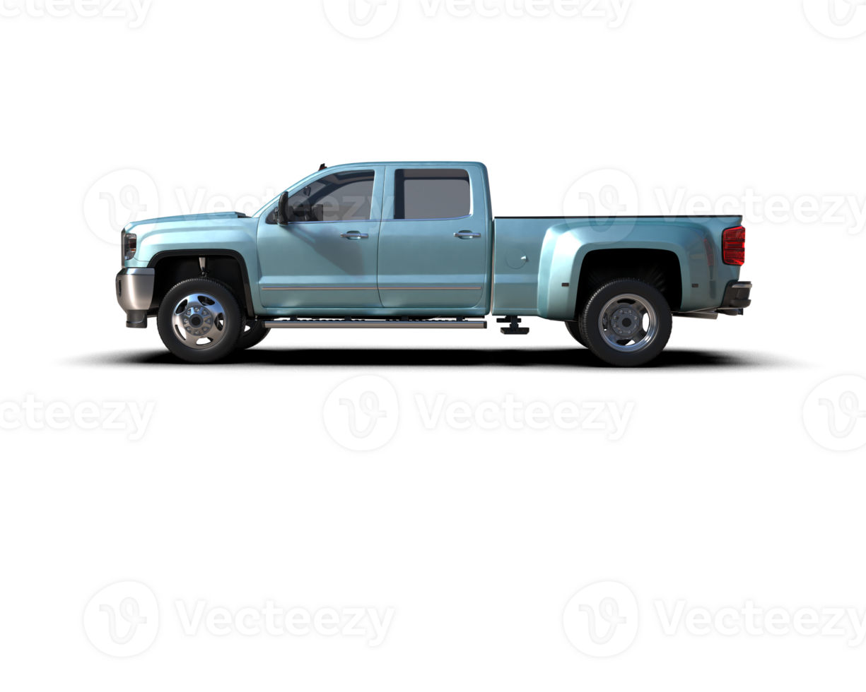 Pickup truck isolated on background. 3d rendering - illustration png