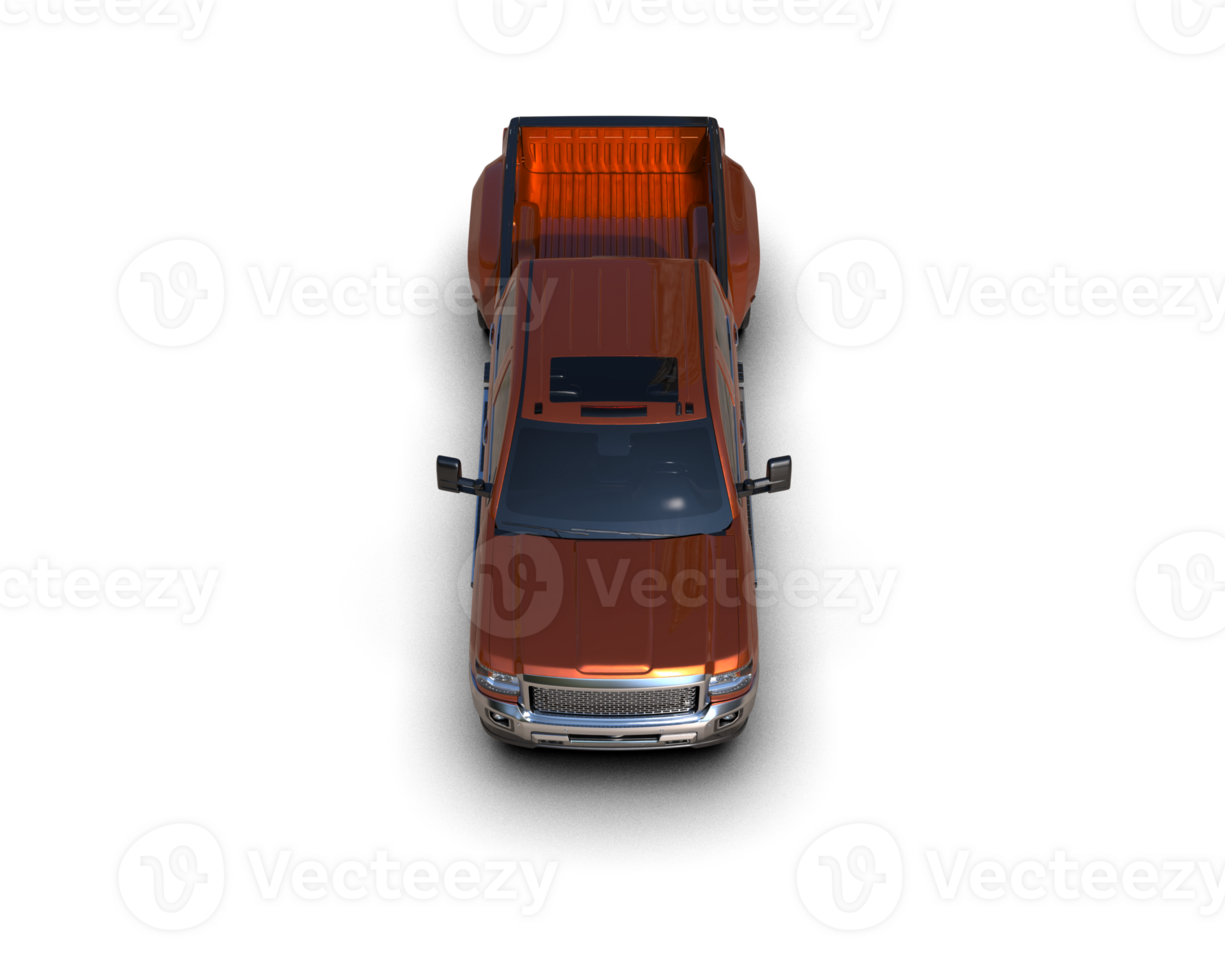 Pickup truck isolated on background. 3d rendering - illustration png