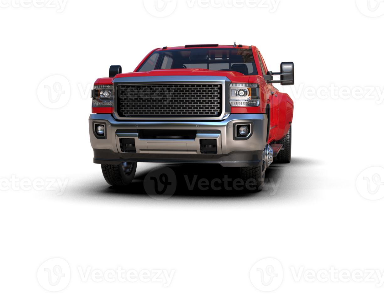 Pickup truck isolated on background. 3d rendering - illustration png