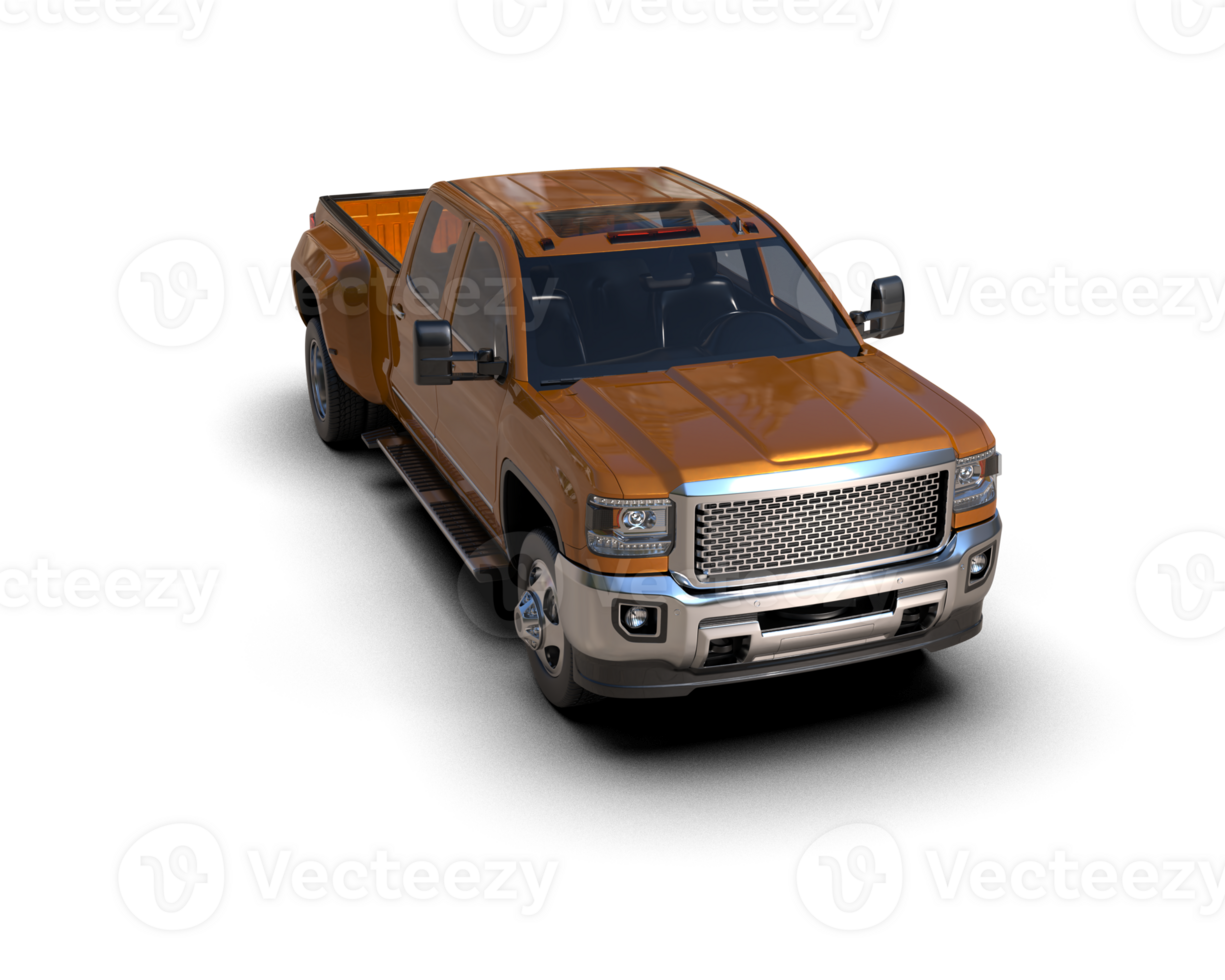 Pickup truck isolated on background. 3d rendering - illustration png
