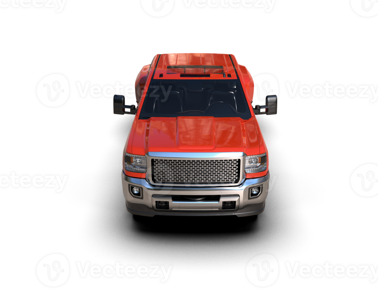 Pickup truck isolated on background. 3d rendering - illustration png