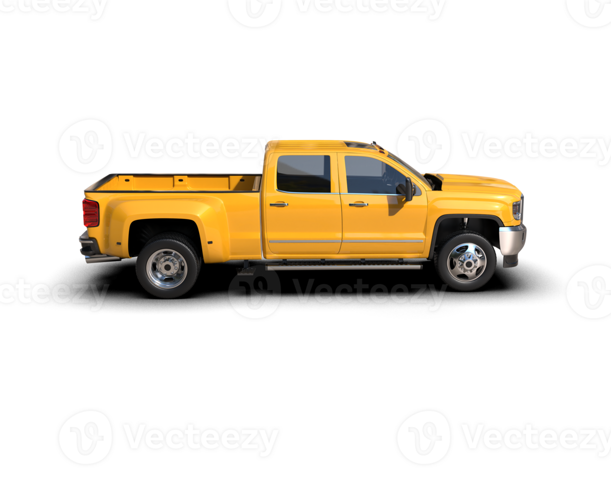 Pickup truck isolated on background. 3d rendering - illustration png