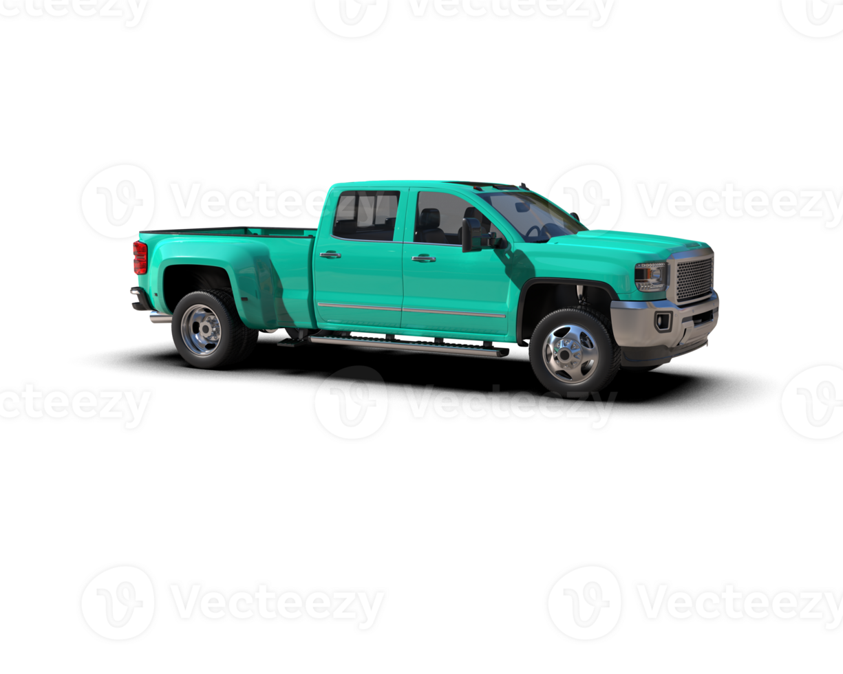 Pickup truck isolated on background. 3d rendering - illustration png