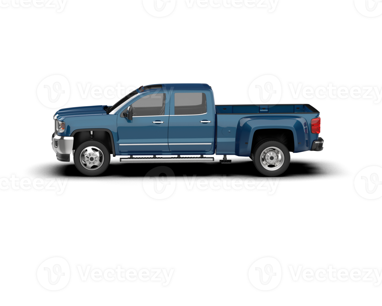 Pickup truck isolated on background. 3d rendering - illustration png