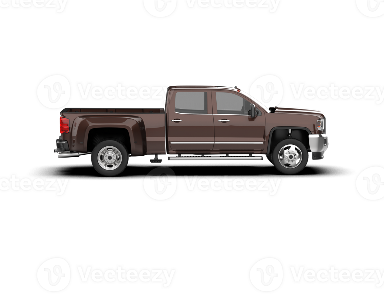 Pickup truck isolated on background. 3d rendering - illustration png