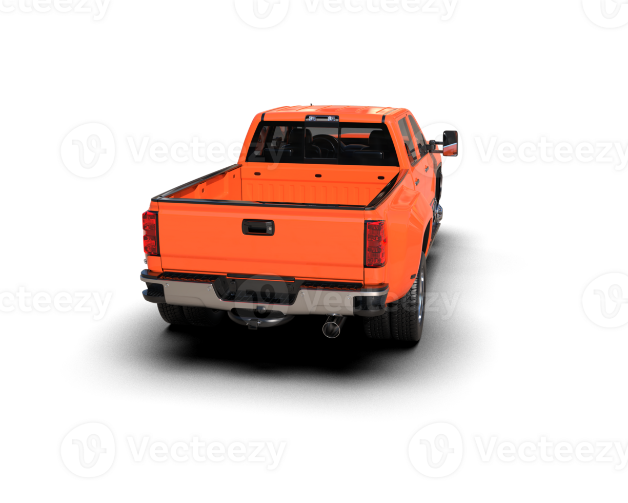 Pickup truck isolated on background. 3d rendering - illustration png