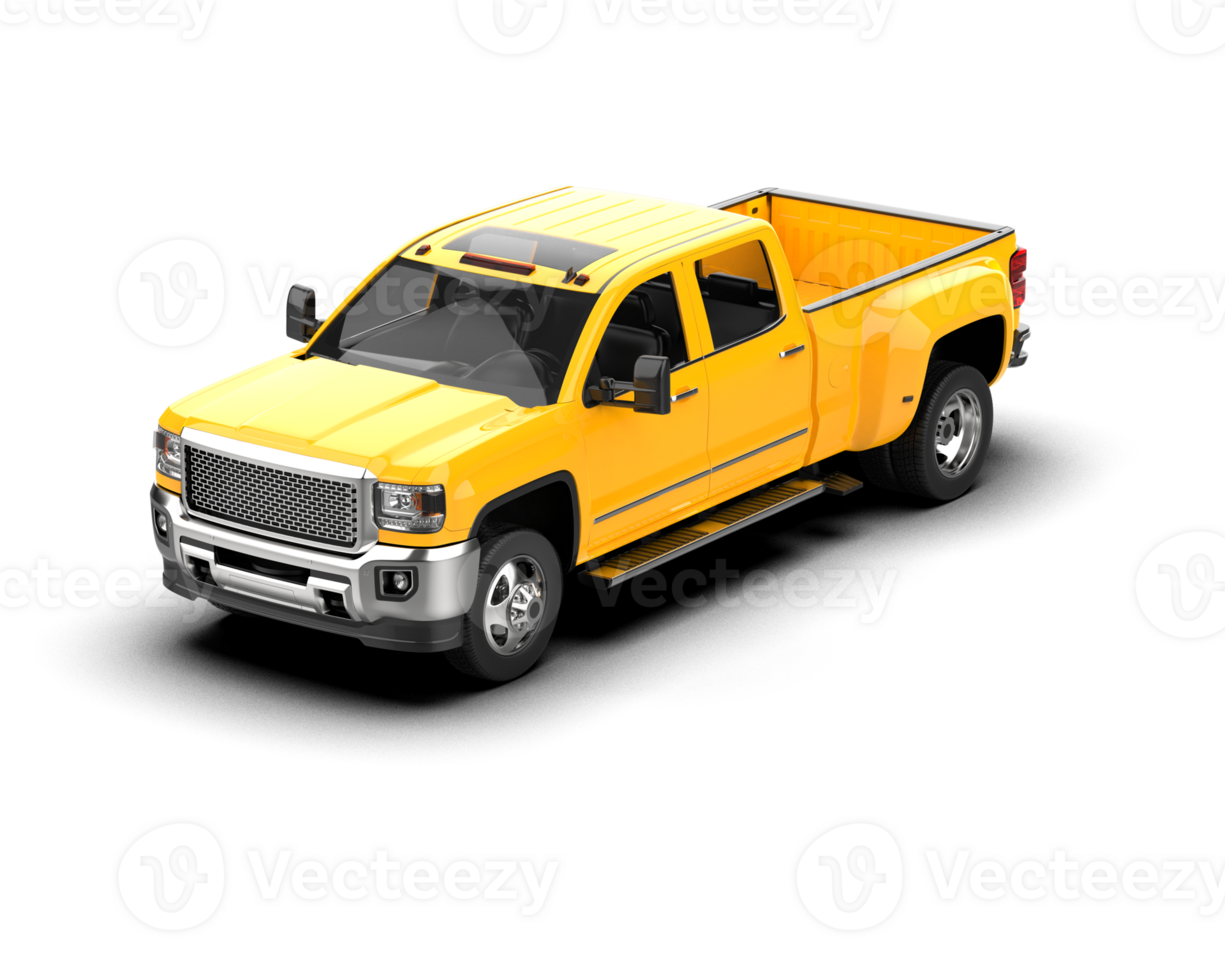 Pickup truck isolated on background. 3d rendering - illustration png