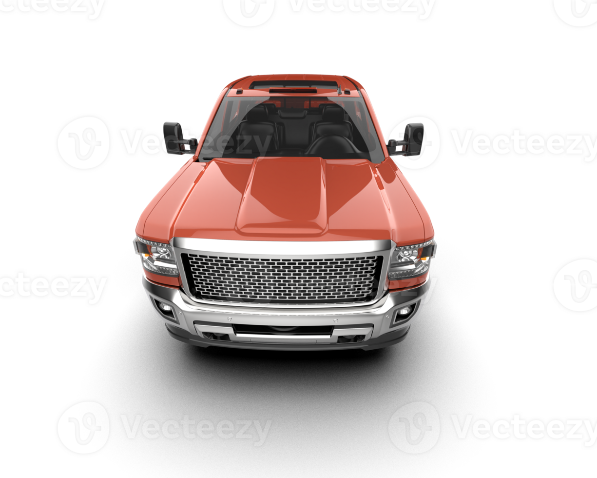 Pickup truck isolated on background. 3d rendering - illustration png