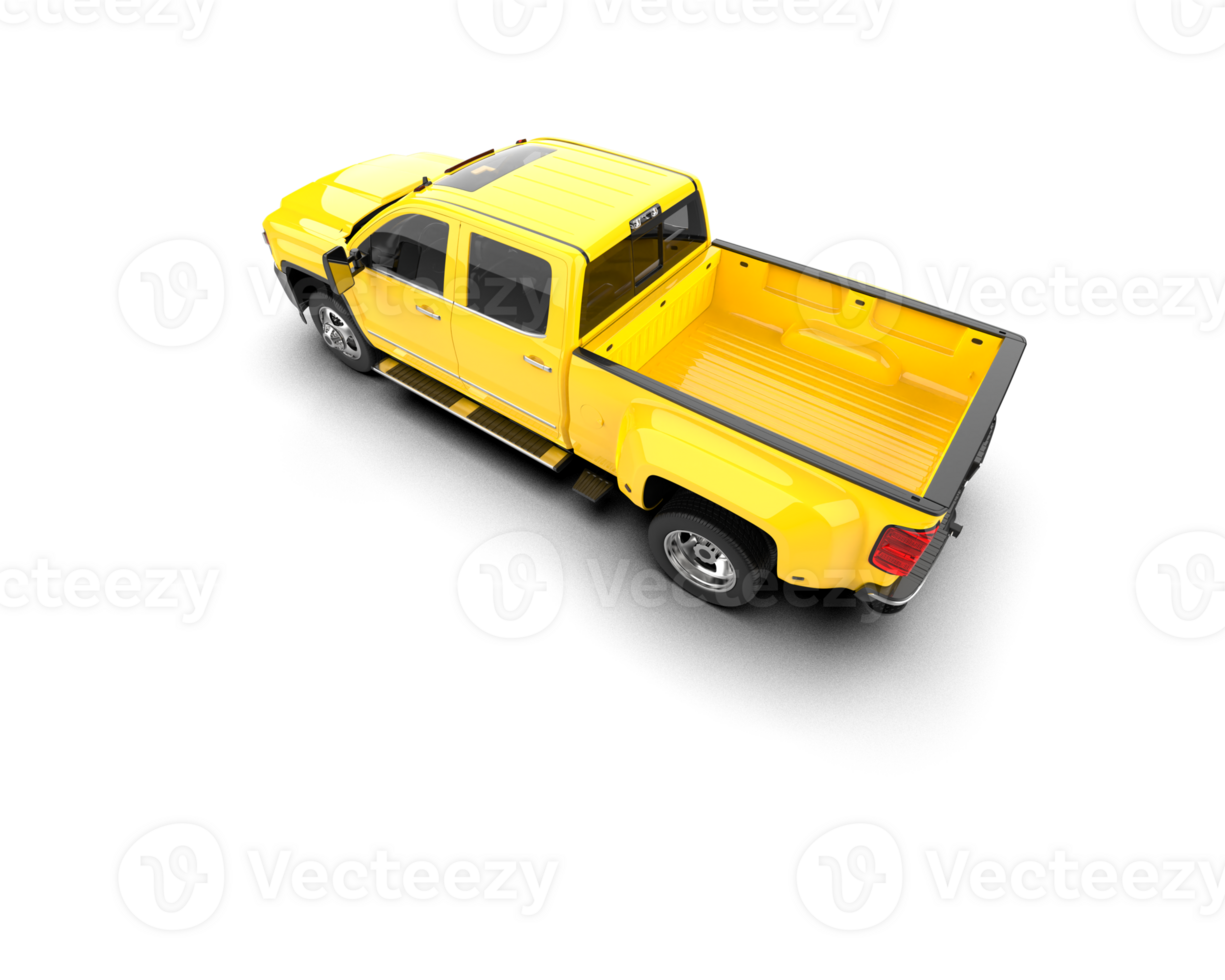 Pickup truck isolated on background. 3d rendering - illustration png