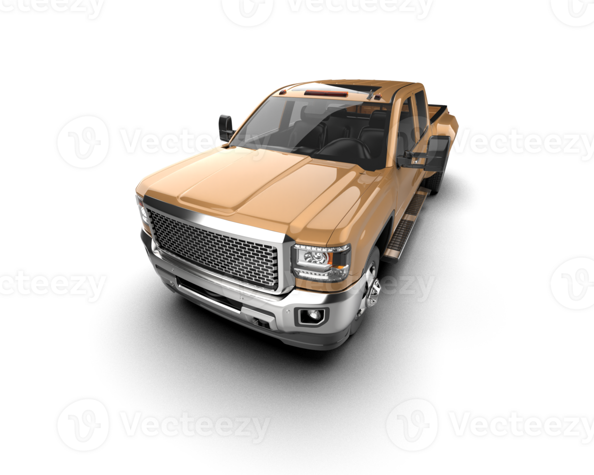 Pickup truck isolated on background. 3d rendering - illustration png