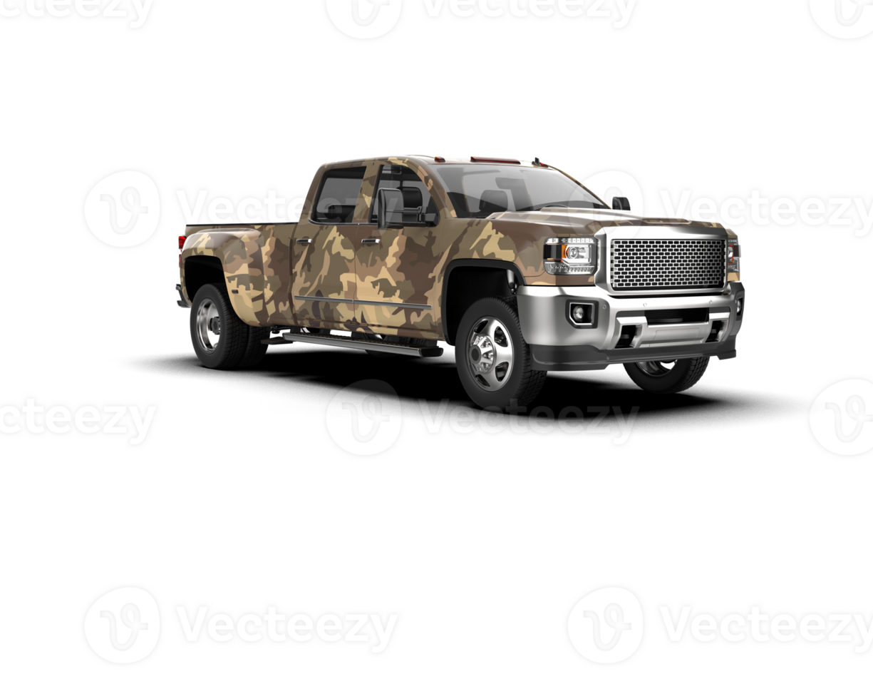 Pickup truck isolated on background. 3d rendering - illustration png