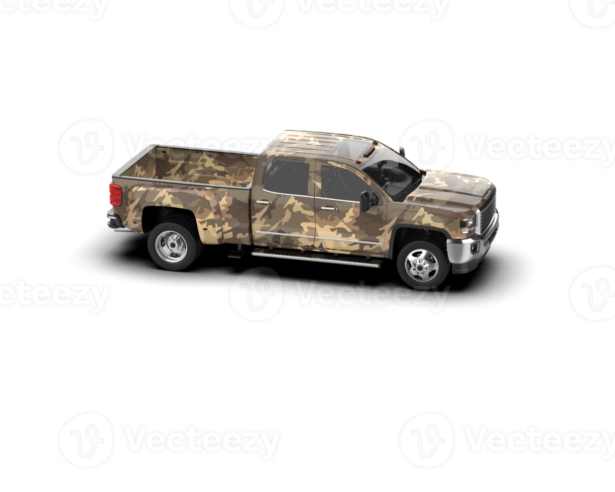 Pickup truck isolated on background. 3d rendering - illustration png