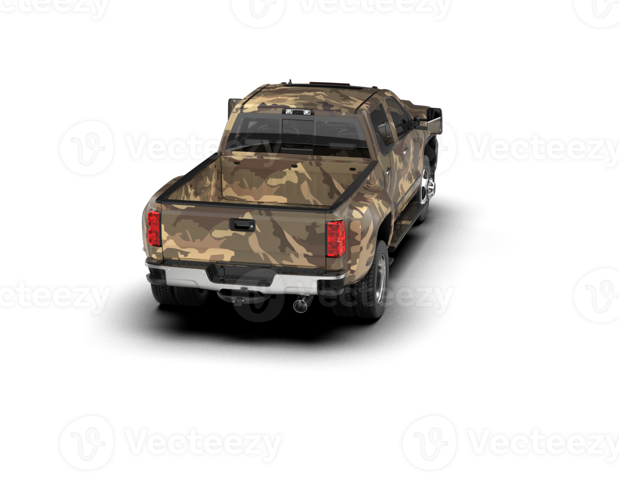 Pickup truck isolated on background. 3d rendering - illustration png