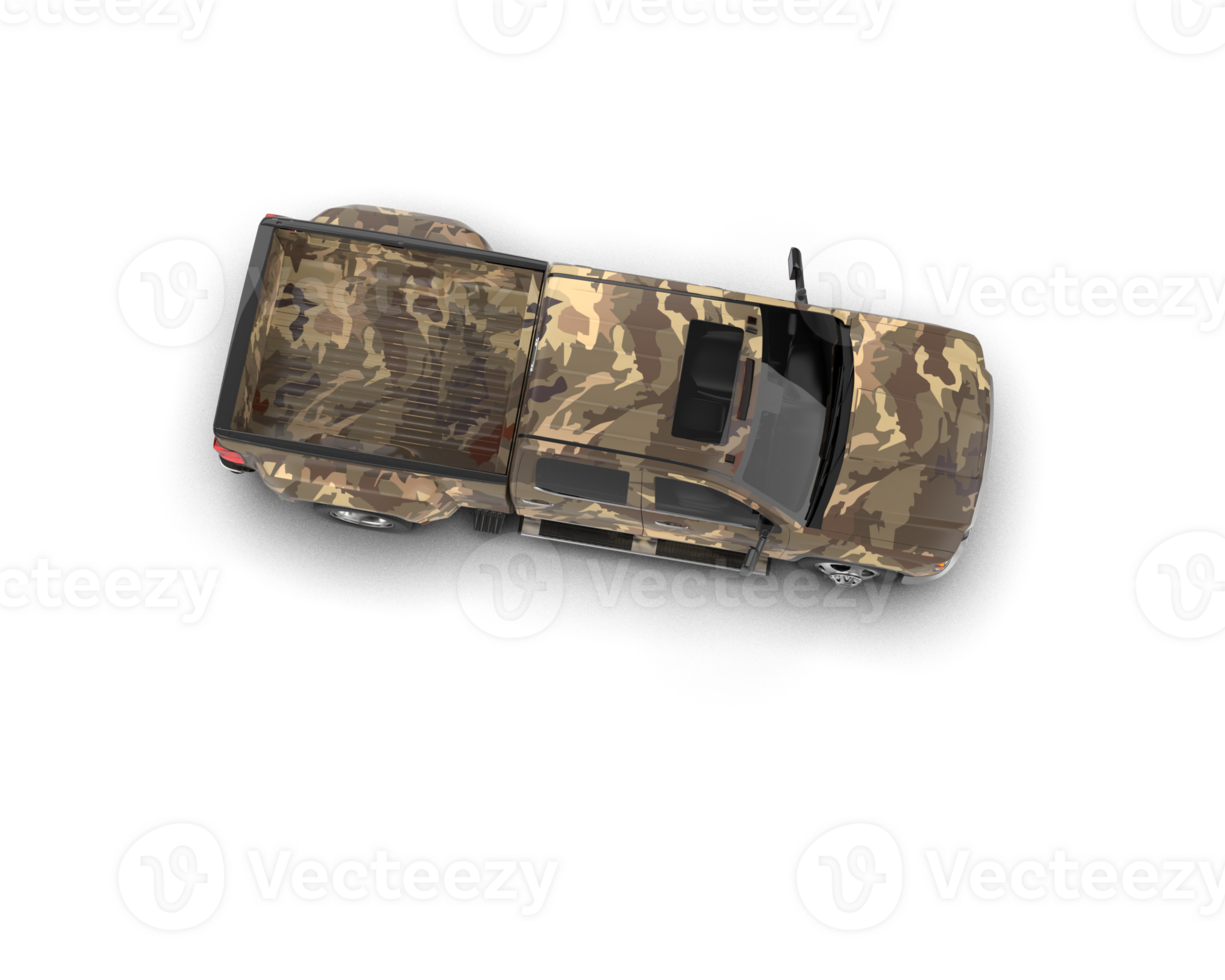 Pickup truck isolated on background. 3d rendering - illustration png