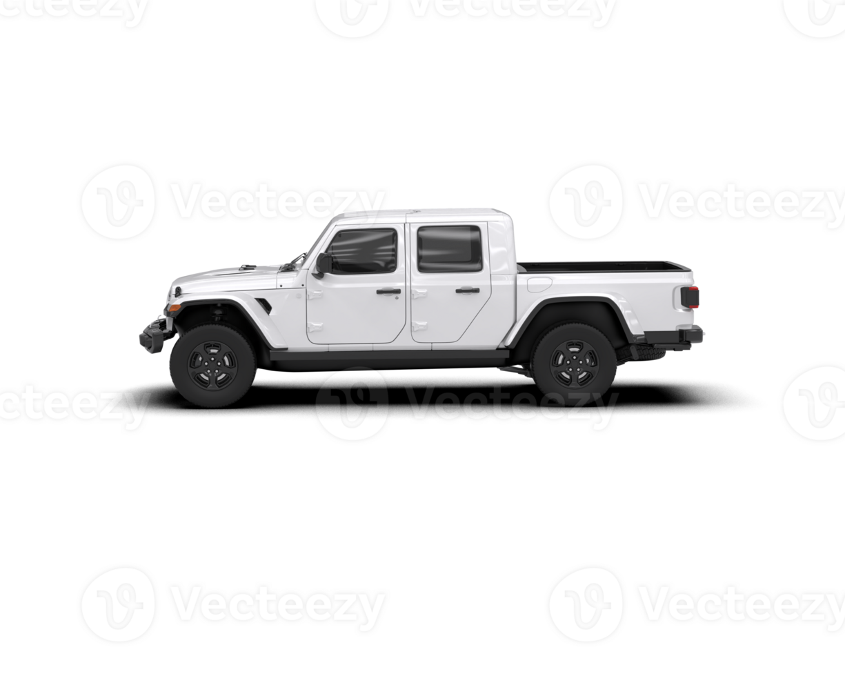 Pickup truck isolated on background. 3d rendering - illustration png