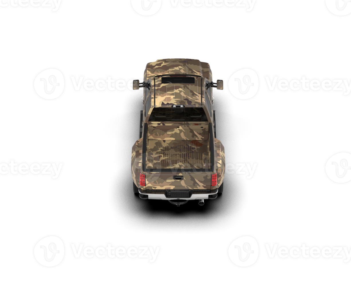 Pickup truck isolated on background. 3d rendering - illustration png