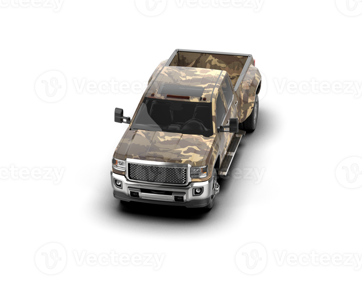 Pickup truck isolated on background. 3d rendering - illustration png