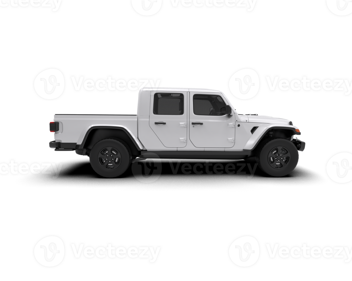 Pickup truck isolated on background. 3d rendering - illustration png
