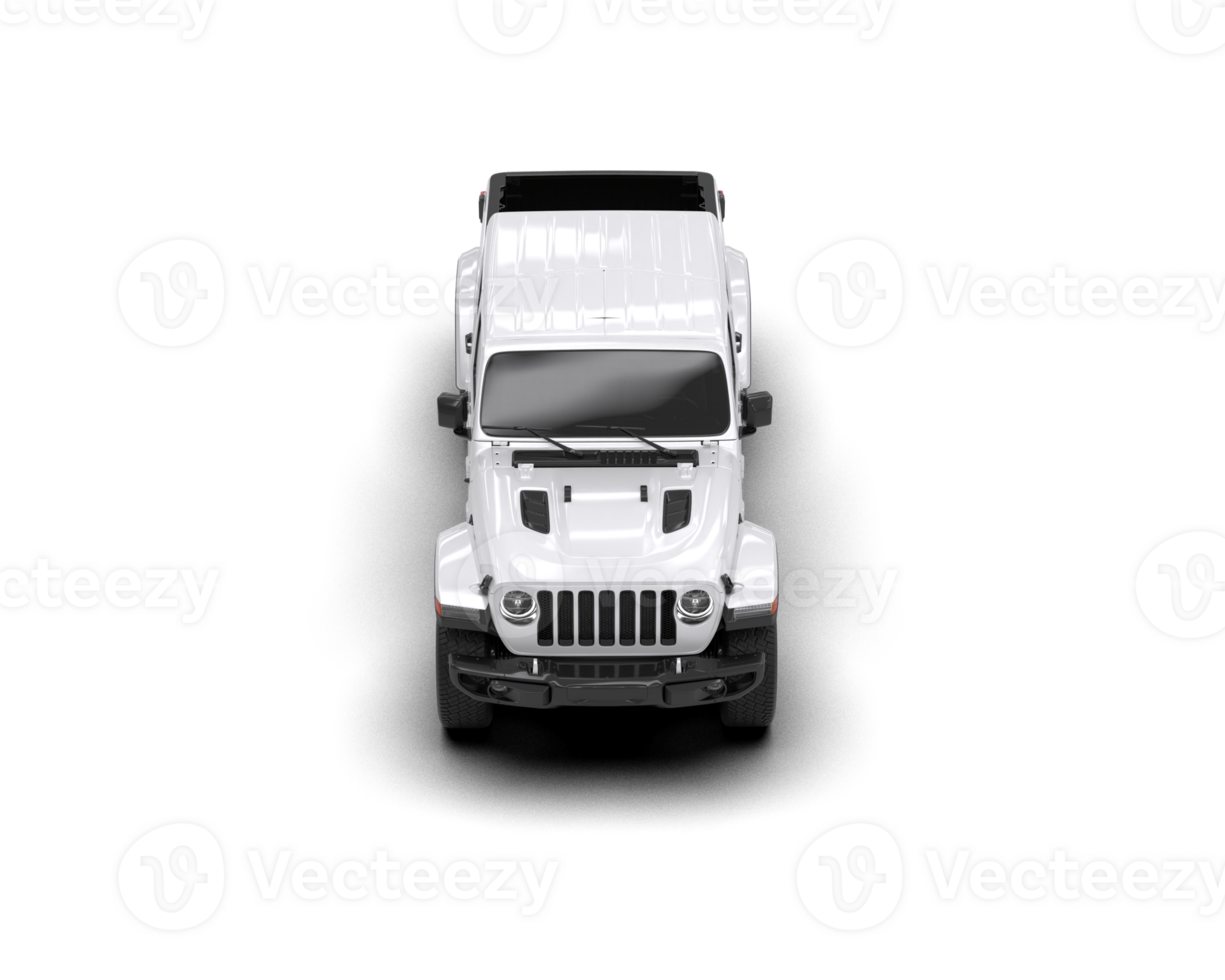Pickup truck isolated on background. 3d rendering - illustration png