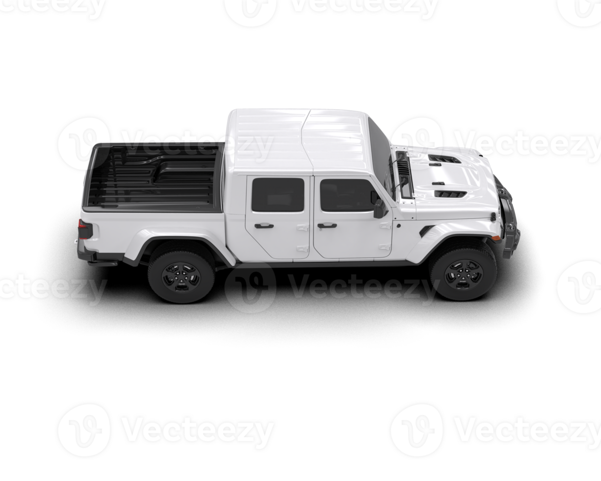 Pickup truck isolated on background. 3d rendering - illustration png