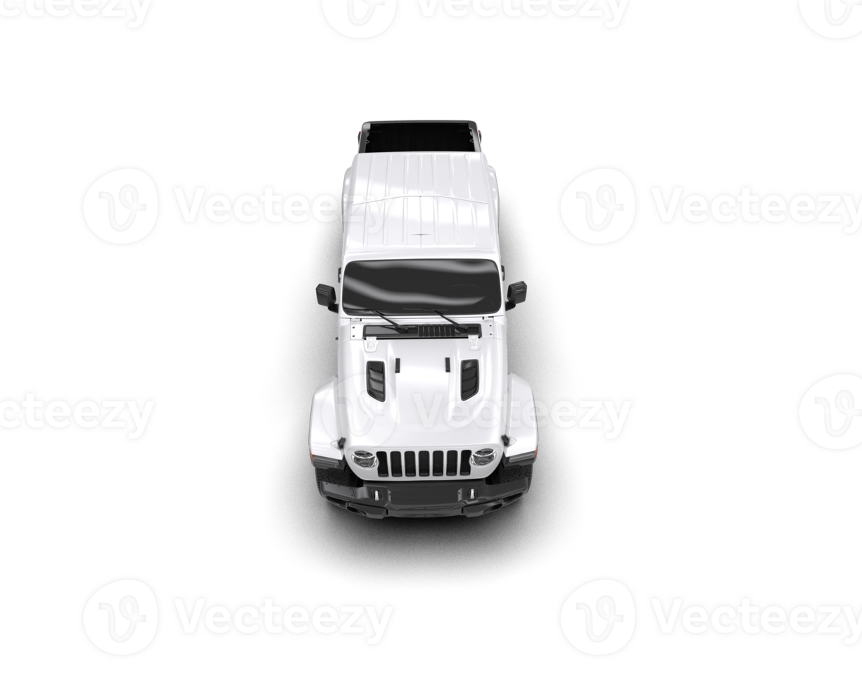 Pickup truck isolated on background. 3d rendering - illustration png