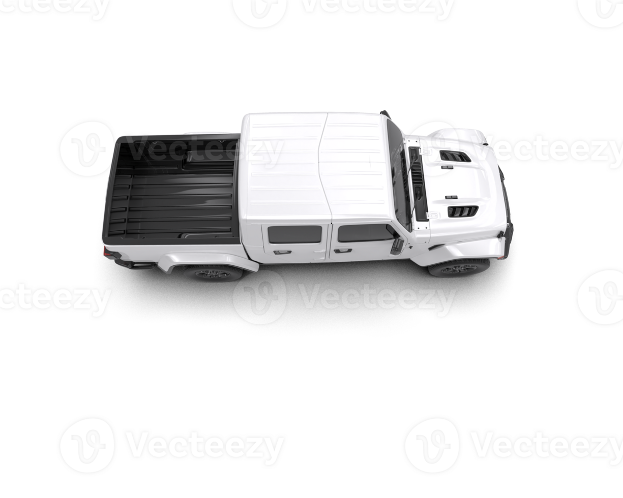 Pickup truck isolated on background. 3d rendering - illustration png