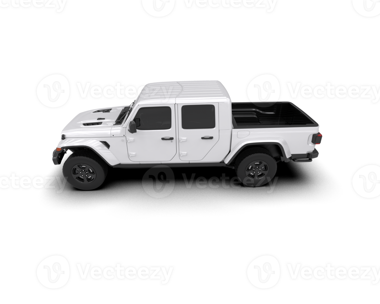 Pickup truck isolated on background. 3d rendering - illustration png