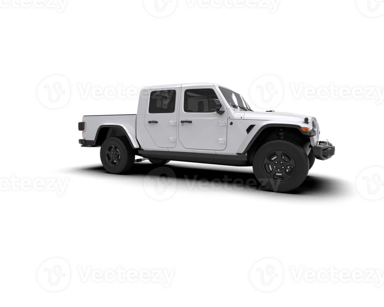 Pickup truck isolated on background. 3d rendering - illustration png