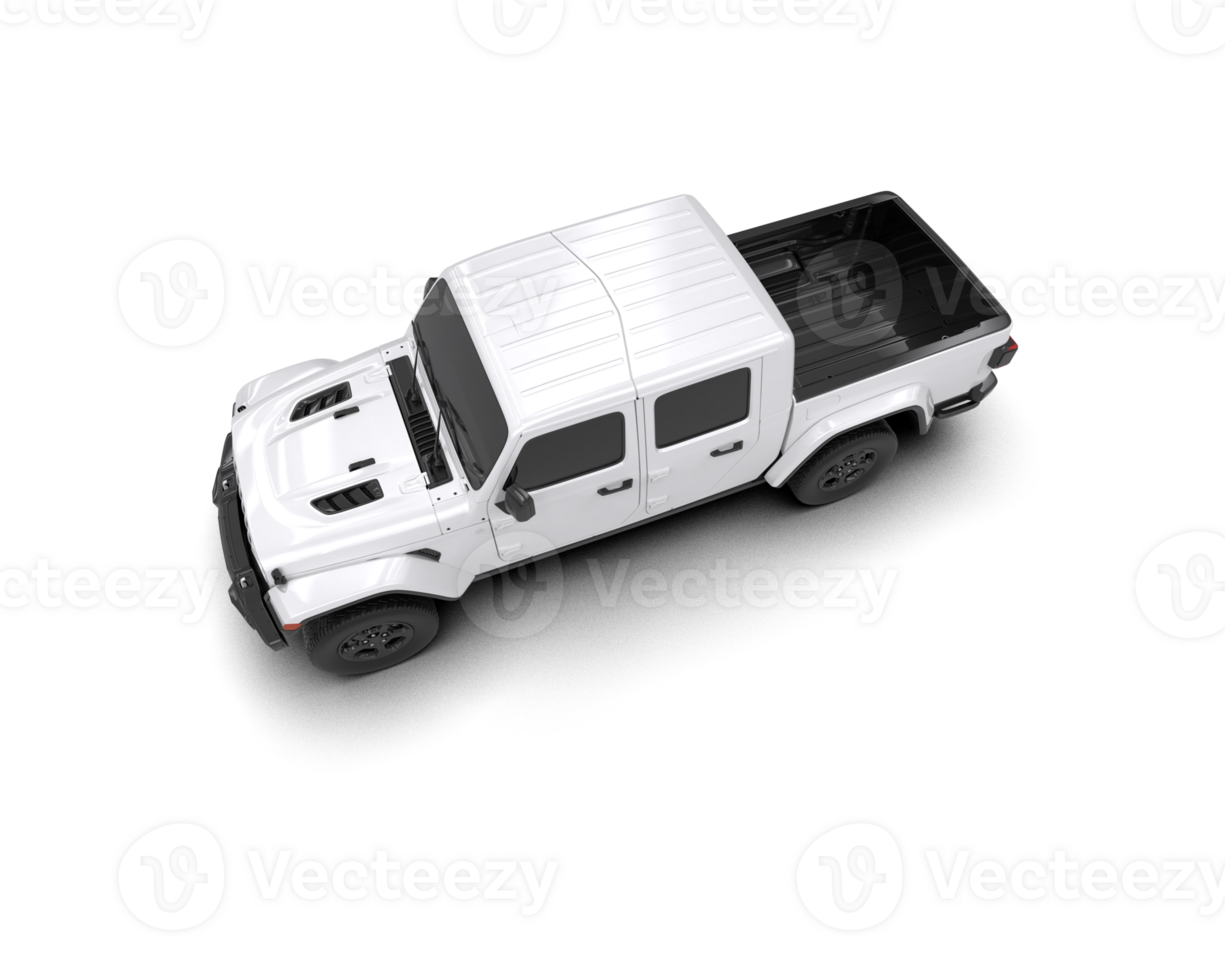 Pickup truck isolated on background. 3d rendering - illustration png