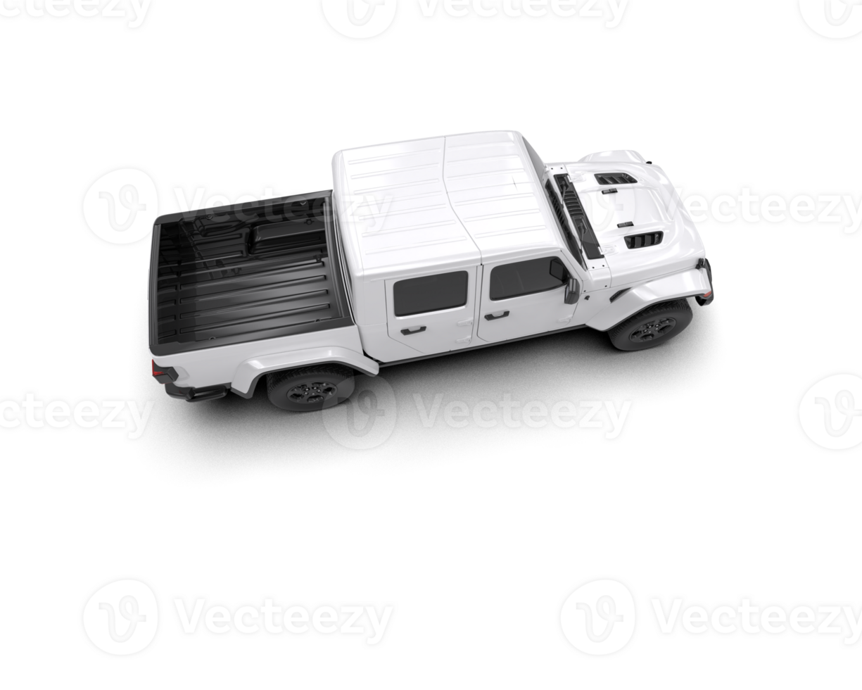 Pickup truck isolated on background. 3d rendering - illustration png