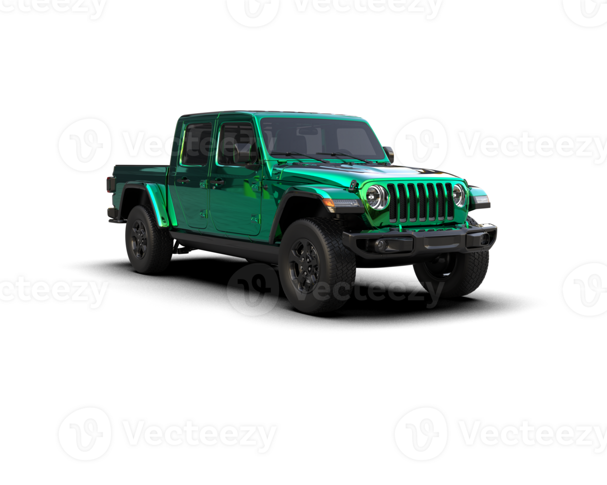 Pickup truck isolated on background. 3d rendering - illustration png