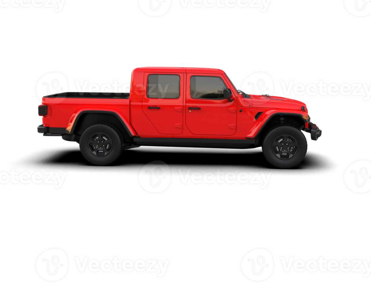 Pickup truck isolated on background. 3d rendering - illustration png