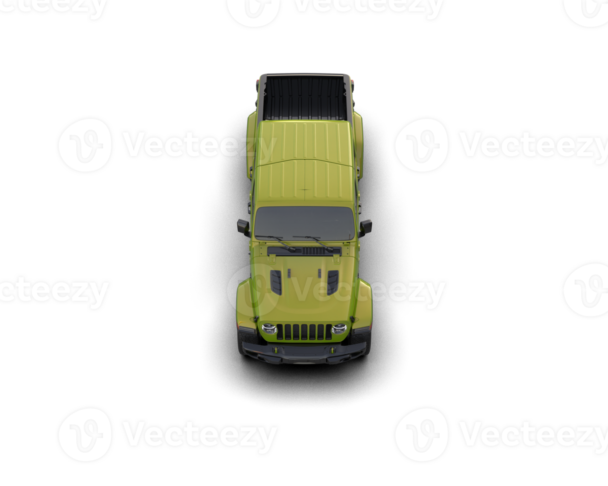 Pickup truck isolated on background. 3d rendering - illustration png