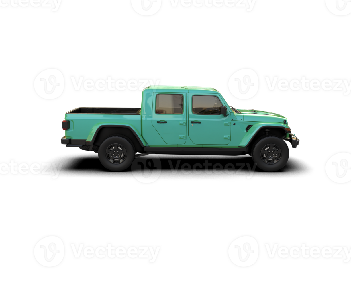 Pickup truck isolated on background. 3d rendering - illustration png