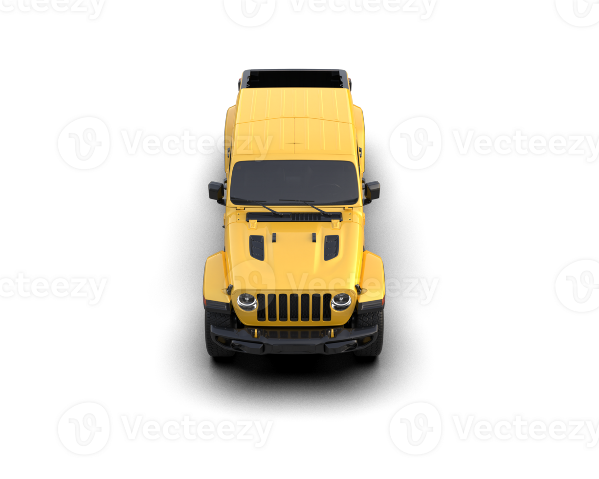 Pickup truck isolated on background. 3d rendering - illustration png