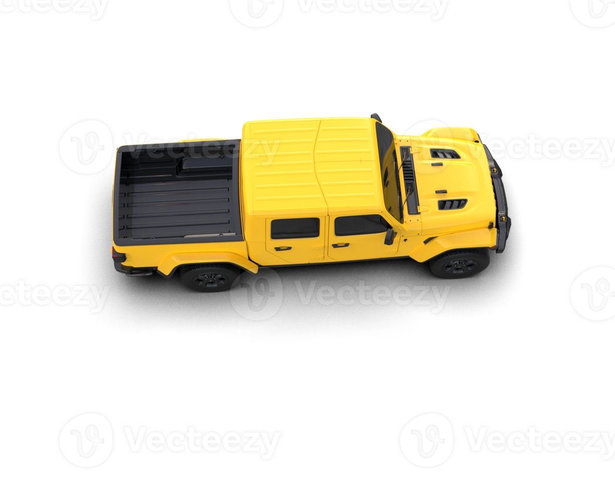 Pickup truck isolated on background. 3d rendering - illustration png