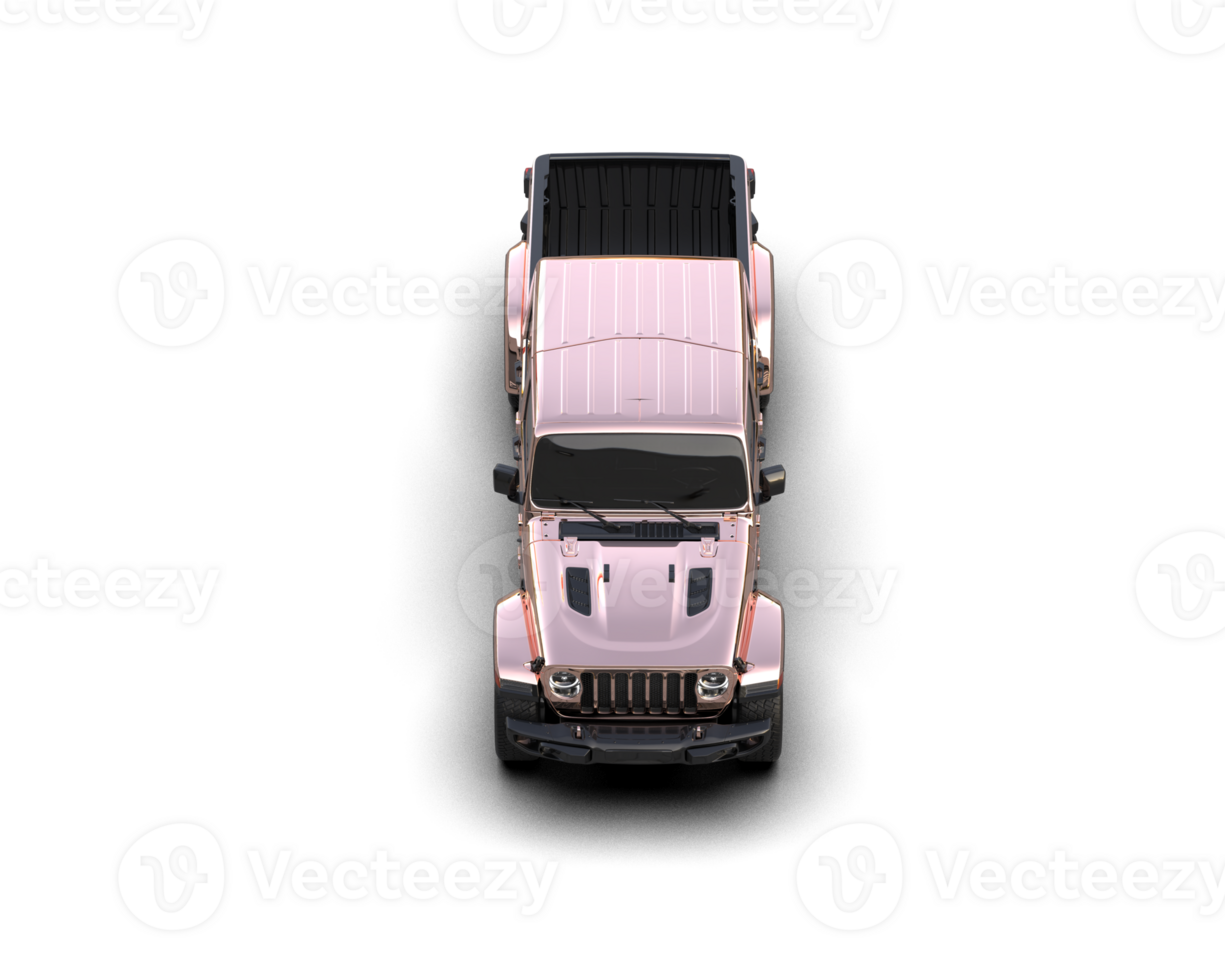 Pickup truck isolated on background. 3d rendering - illustration png