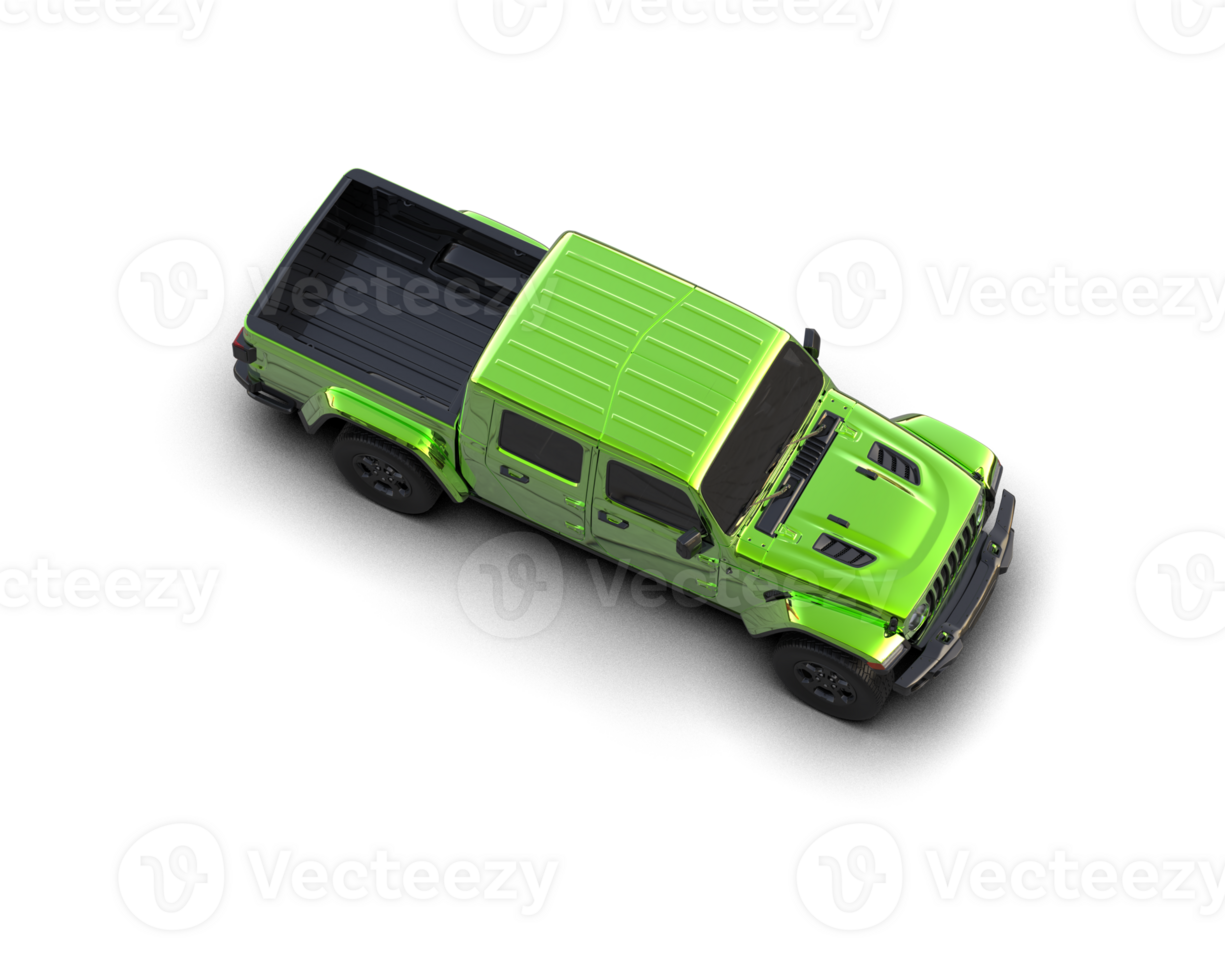 Pickup truck isolated on background. 3d rendering - illustration png