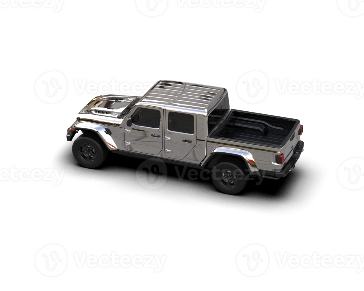 Pickup truck isolated on background. 3d rendering - illustration png