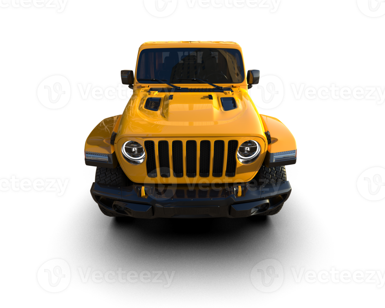 Pickup truck isolated on background. 3d rendering - illustration png