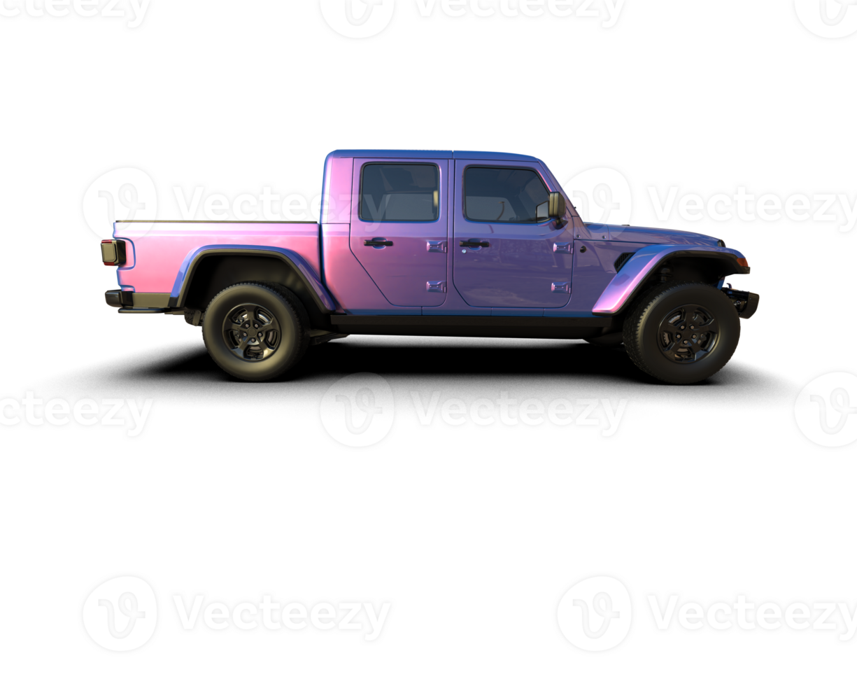 Pickup truck isolated on background. 3d rendering - illustration png