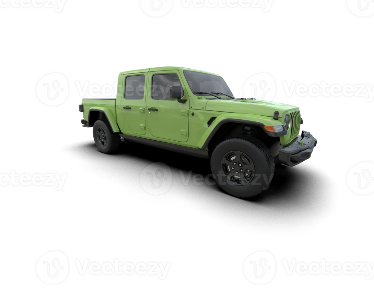 Pickup truck isolated on background. 3d rendering - illustration png