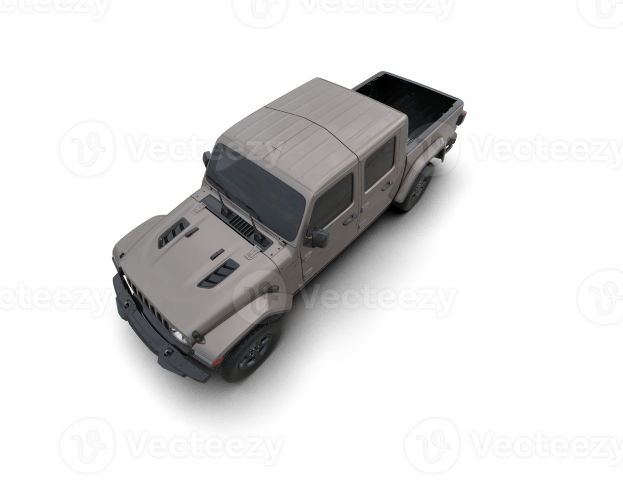 Pickup truck isolated on background. 3d rendering - illustration png