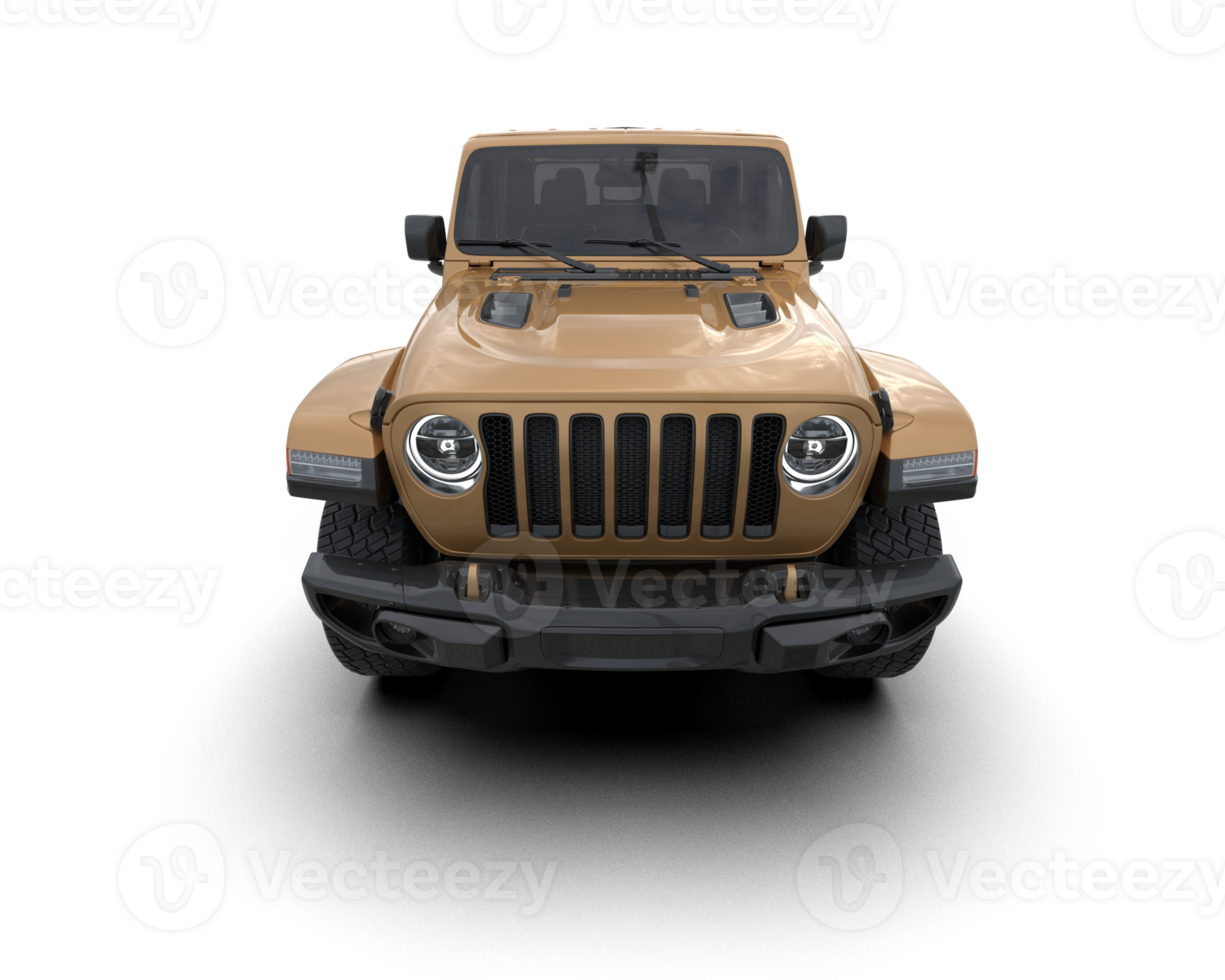 Pickup truck isolated on background. 3d rendering - illustration png