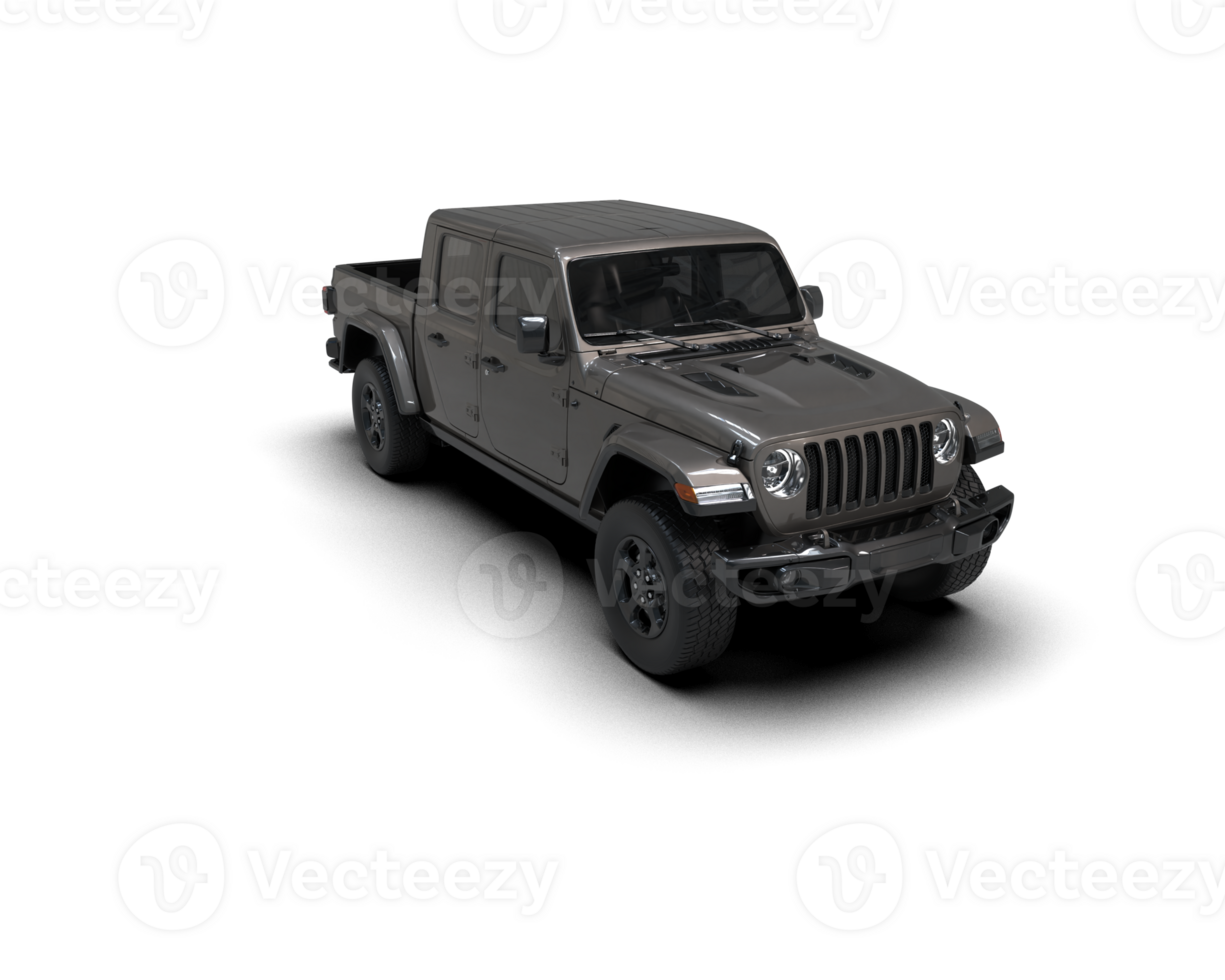Pickup truck isolated on background. 3d rendering - illustration png