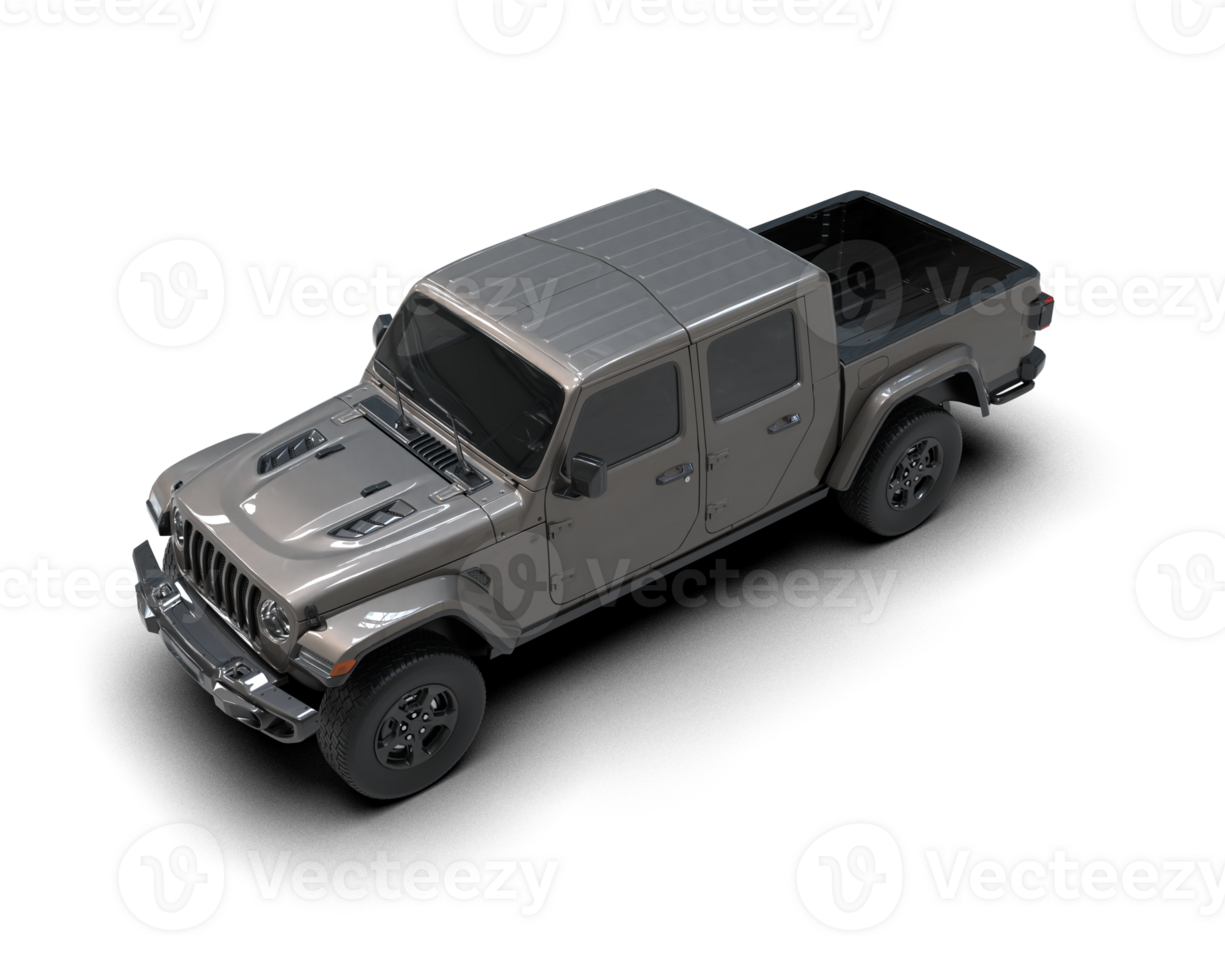 Pickup truck isolated on background. 3d rendering - illustration png