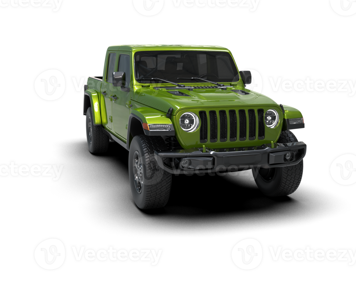Pickup truck isolated on background. 3d rendering - illustration png