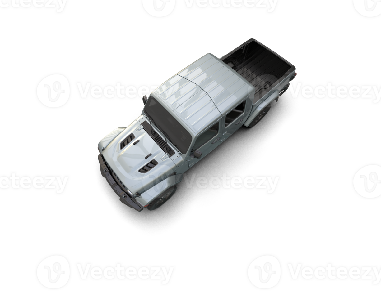 Pickup truck isolated on background. 3d rendering - illustration png