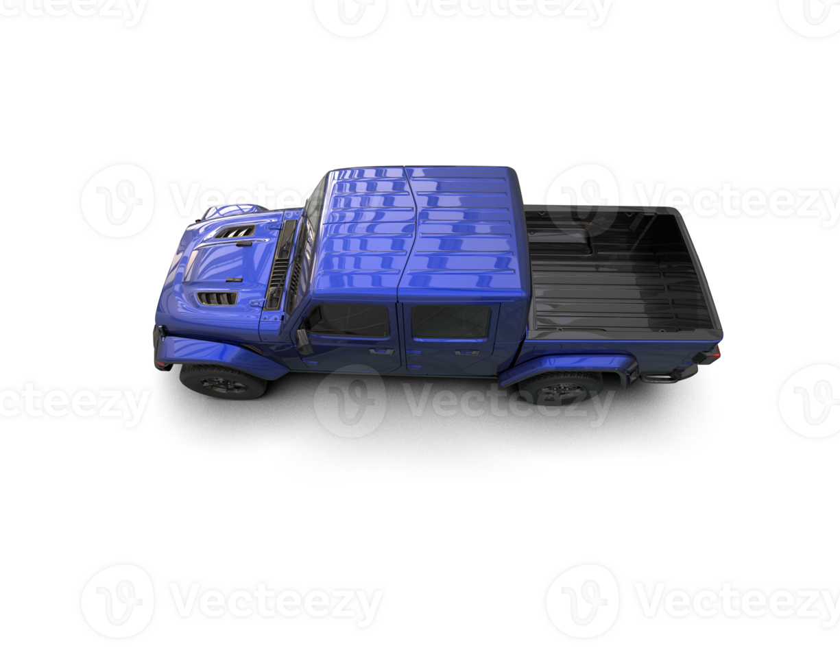 Pickup truck isolated on background. 3d rendering - illustration png